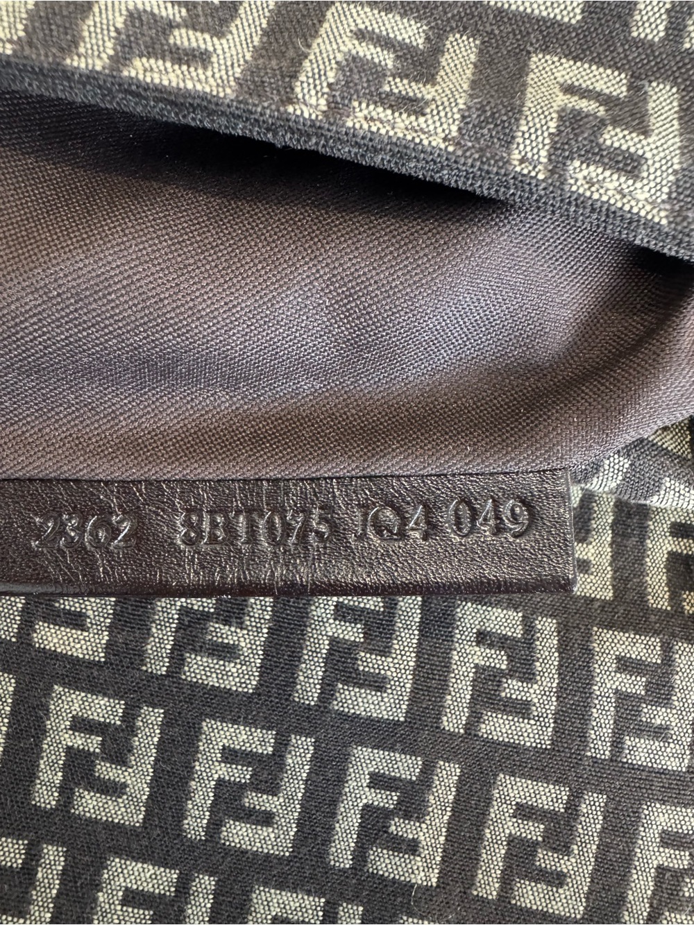 Fendi Monogram Zucca FF Flap Crossbody Messenger Bag in Brown and Beige Canvas - Picture 7 of 16
